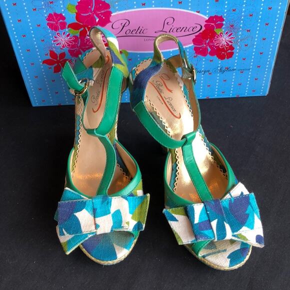 Poetic License BEHAVE YOURSELF 6.5M Wedge Heels - Picture 1 of 7